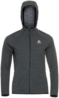Odlo W RUN EASY 365 MIDLAYER HOODY Dámska bežecká mikina, tmavo sivá, veľkosť