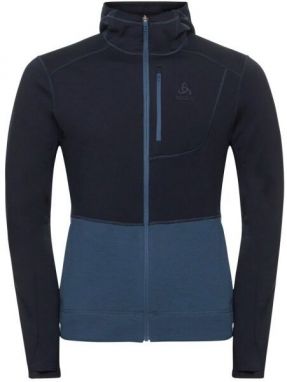 Odlo PERFORMANCE WOOL X-WARM HOODY Pánska mikina, čierna, veľkosť