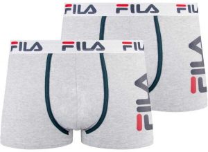 Fila BOXER 2-PACK M Pánske boxerky, sivá, veľkosť XXL