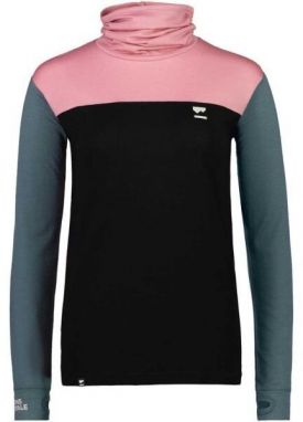 MONS ROYALE YOTEI BF HIGH NECK Dámska Merino mikina, čierna, veľkosť M