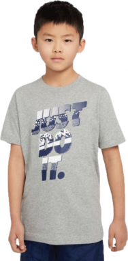 Nike U NSW TEE CORE BRANDMARK 1 Chlapčenské tričko, sivá, veľkosť