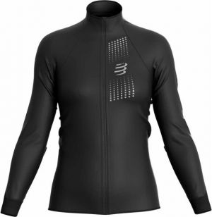 Compressport HURRICANE WINDPROOF JACKET W Dámska vetruodolná bunda, čierna, veľkosť S