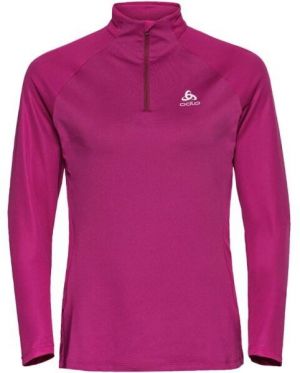 Odlo W MID LAYER 1/2 ZIP ESSENTIALCERAMIWARM Dámska mikina, ružová, veľkosť