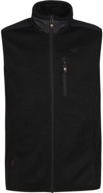 Willard CROFTON Pánska kombinovaná flísová vesta, čierna, veľkosť