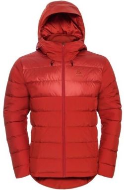 Odlo M SEVERINN-THERMIC HOODED INSULATED JACKET Pánska páperová bunda, červená, veľkosť