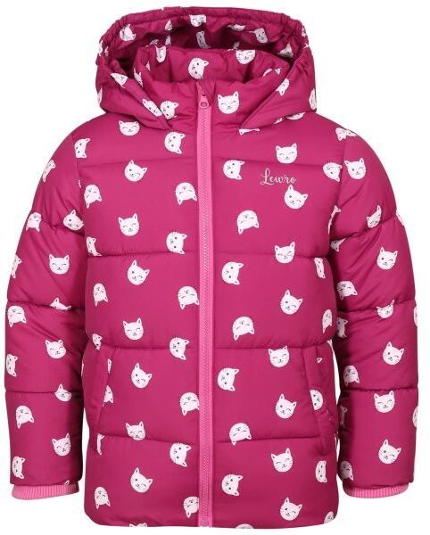 Lewro AVERIN Detská zimná bunda, fialová, veľkosť 104-110
