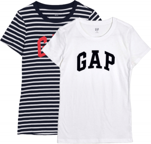 GAP V-GAP FRANCHISE CLSC TEE PACK Dámske tričko, biela, veľkosť