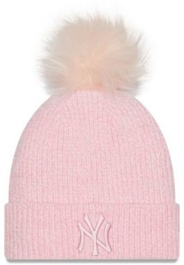 New Era MLB WMNS CHENILLE BOBBLE BEANIE NEW YORK YANKEES Klubová čiapka, ružová, veľkosť UNI