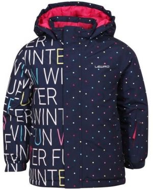 Lewro HUXLEY Dievčenská snowboardová bunda, tmavo modrá, veľkosť 140-146