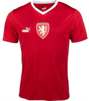 Puma FACR HOME JERSEY FAN Pánske futbalové tričko, červená, veľkosť