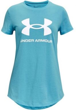 Under Armour LIVE SPORTSTYLE GRAPHIC SS Dievčenské tričko, tyrkysová, veľkosť