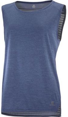 Salomon OUTLINE SUMMER TANK W Dámske tielko, tmavo modrá, veľkosť M