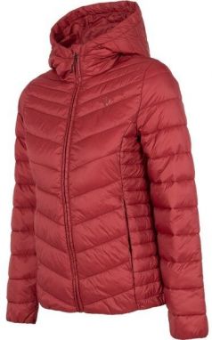 4F DOWN JACKET Dámska bunda, vínová, veľkosť