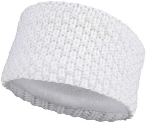 FLLÖS CREAM Dámska pletená čelenka, biela, veľkosť