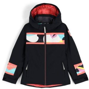 Spyder GIRLS MILA-JACKET Dievčenská lyžiarska bunda, čierna, veľkosť 16Y