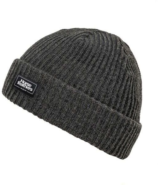 Horsefeathers GAINE BEANIE Pánska zimná čiapka, tmavo sivá, veľkosť UNI