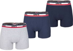 Levi's® MEN BACK IN SESSION TRUNK 3P Pánske boxerky, tmavo modrá, veľkosť