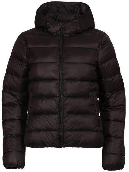Champion HOODED POLYFILLED JACKET Dámska bunda, čierna, veľkosť