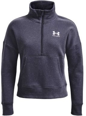 Under Armour RIVAL FLEECE HZ Dámska flísová mikina, tmavo modrá, veľkosť