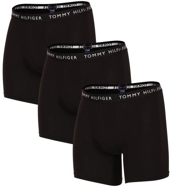 Tommy Hilfiger RECYCLED ESSENTIALS-3P BOXER BRIEF Pánske boxerky, čierna, veľkosť