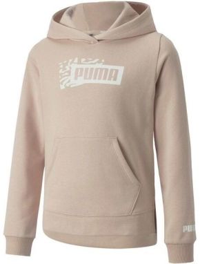 Puma ALPHA HOODIE FL G Dievčenská mikina, ružová, veľkosť