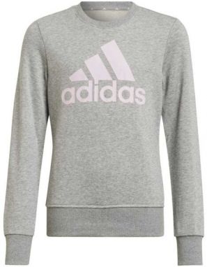 adidas BL SWT Dievčenská mikina, sivá, veľkosť