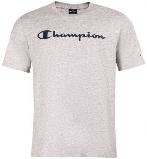 Champion CREWNECK LOGO T-SHIRT Pánske tričko, sivá, veľkosť