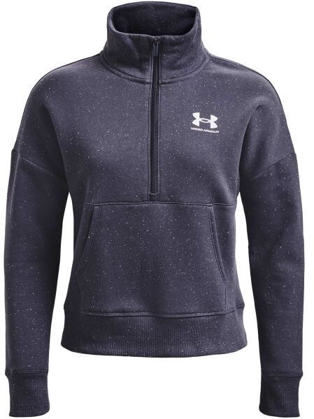 Under Armour RIVAL FLEECE HZ Dámska flísová mikina, tmavo modrá, veľkosť L