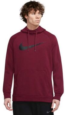 Nike DRY HOODIE PO SWOOSH M Pánska tepláková mikina, vínová, veľkosť XXL
