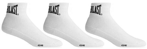Everlast QUARTER EVERLAST SOCKS Športové ponožky stredné, biela, veľkosť