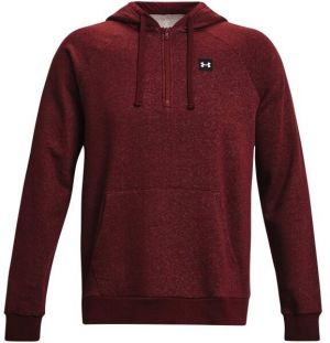 Under Armour RIVAL FLEECE 1/2ZIP HD Pánska mikina, vínová, veľkosť