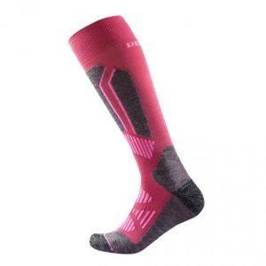 Devold ALPINE KID SOCK Športové podkolienky, ružová, veľkosť 28-30