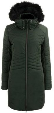 ALPINE PRO CAYCA Dámsky kabát, khaki, veľkosť M