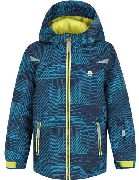 LOAP CUWIELO Detská lyžiarska bunda, modrá, veľkosť 122-128