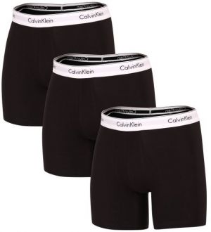 Calvin Klein MODERN CTN STRETCH-BOXER BRIEF 3PK Pánske boxerky, čierna, veľkosť