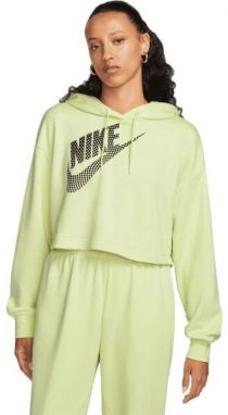 Nike NSW FLC PO HOODIE CROP DNC Dámska mikina, svetlo zelená, veľkosť
