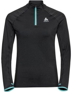 Odlo W MID LAYER 1/2 ZIP AXALP CERAMIWARM Dámska funkčná stredná vrstva, čierna, veľkosť