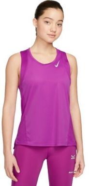 Nike DF RACE SINGLET W Dámske bežecké tielko, fialová, veľkosť