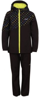 Lewro WISDOM Detský softshellový set, čierna, veľkosť 140-146