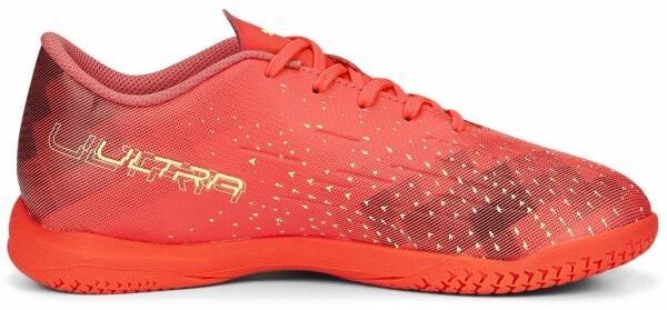 Puma ULTRA PLAY IT JR Detská halová obuv, červená, veľkosť 28