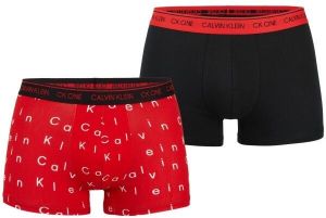 Calvin Klein HOL CTN 2PK-TRUNK 2PK Pánske boxerky, červená, veľkosť