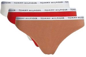 Tommy Hilfiger 3P THONG Dámske tangá, biela, veľkosť