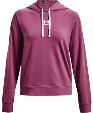 Under Armour RIVAL TERRY HOODIE Dámska mikina, vínová, veľkosť