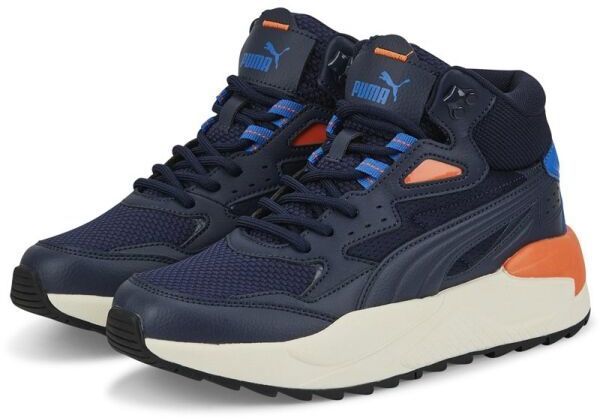 Puma X-RAY SPEED MID WTR JR Chlapčenská obuv, tmavo modrá, veľkosť 38.5