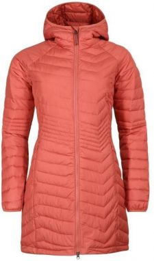 Columbia POWDER LITE MID JACKET Dámska dlhá zimná bunda, lososová, veľkosť