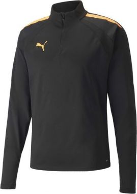 Puma TEAMLIGA 1/4 ZIP TOP Pánska futbalová mikina, čierna, veľkosť XXL