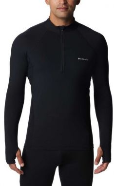 Columbia MIDWEIGHT STRETCH LONG SLEEVE HALF ZIP Pánske funkčné tričko, čierna, veľkosť