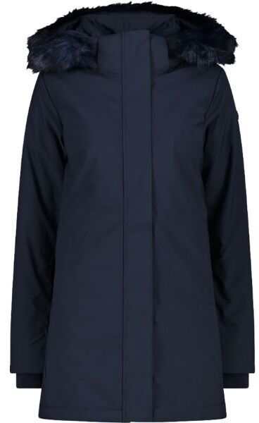 CMP WOMAN COAT ZIP HOOD Dámsky softshellový kabát, tmavo modrá, veľkosť