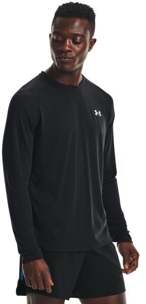 Under Armour STREAKER LONGSLEEVE Pánske tričko s dlhým rukávom, čierna, veľkosť L