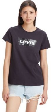 Levi's® THE PERFECT TEE CLEAR FOIL Dámske tričko, čierna, veľkosť